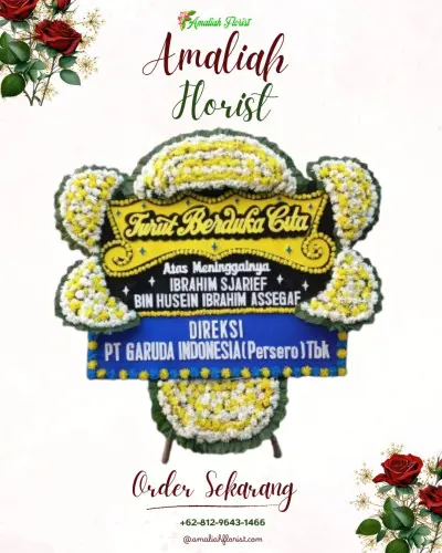 Papan Bunga Duka di Lobener Lor