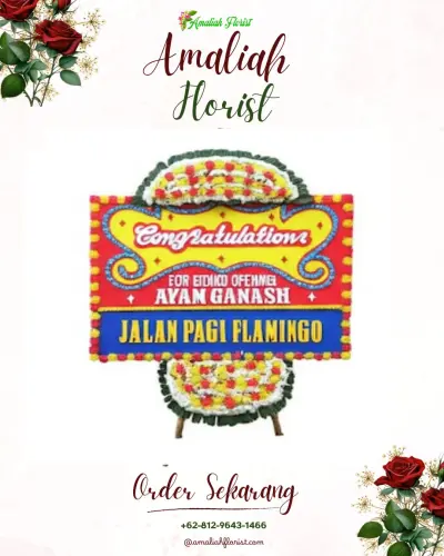 Bunga Papan Congratulation di Lobener Lor